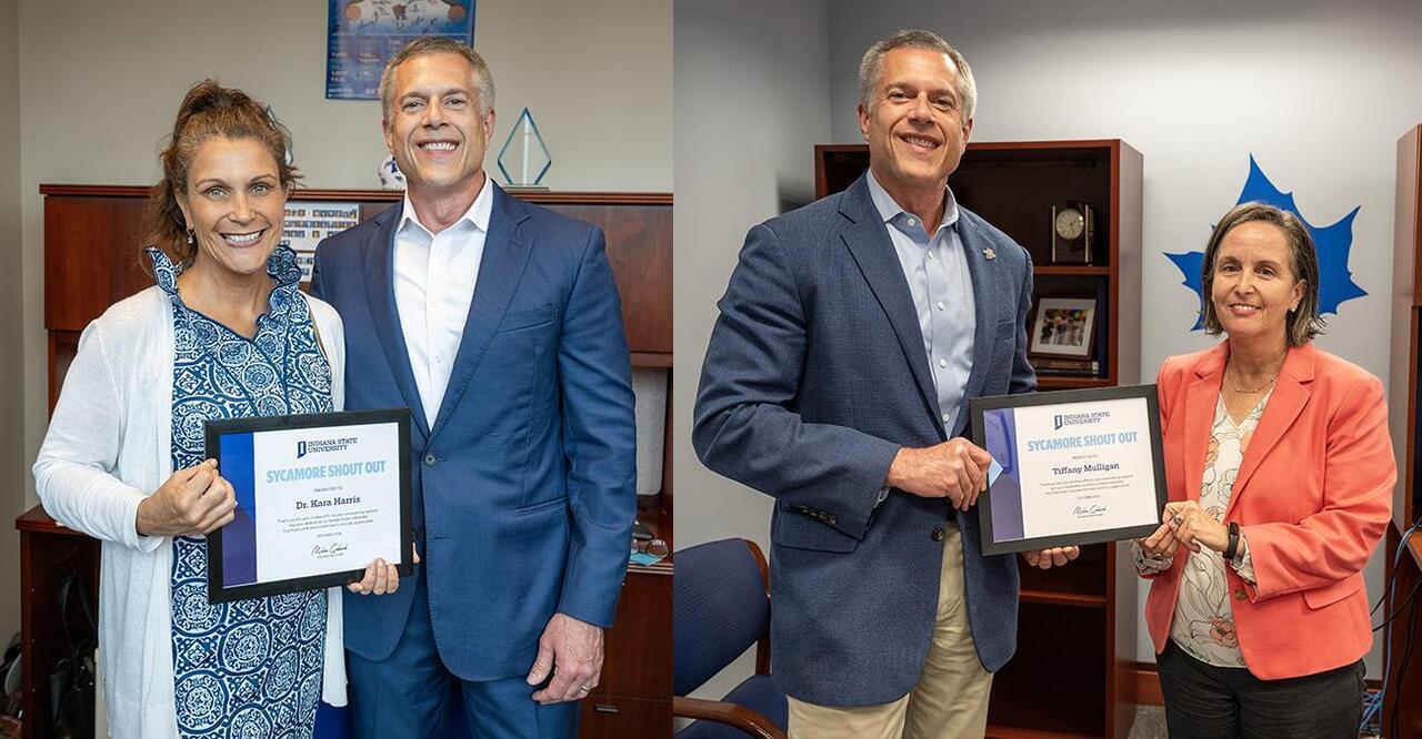 Dr. Kara Harris and Tiffany Mulligan Receive Sycamore Shoutouts