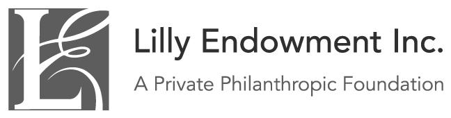 Lilly Endowment Inc. logo with stylized "LE" graphic and tagline "A Private Philanthropic Foundation" in black and white.