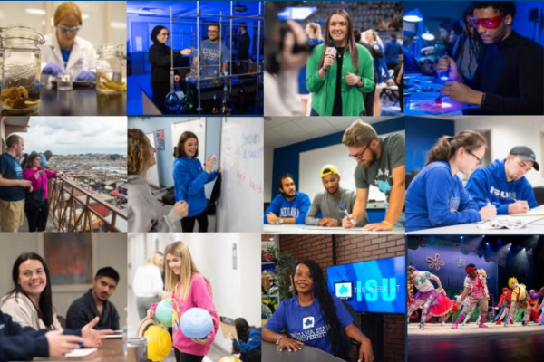 Almost anything is possible for students in Indiana State University's College of Arts & Sciences.  We emphasize interdisciplinary learning and experiential education, providing students with the tools to thrive in various fields. Our wide variety of undergraduate programs form the foundation for successful careers, and our graduate programs integrate academic rigor with practical skills to advance your career.