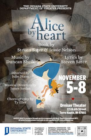 Alice by Heart, November 5–8 at Dreiser Theater