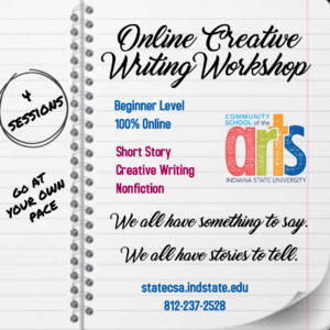 Online creative writing workshop image